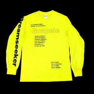 Goapele Dreamseeker Music Tee T Shirt Yellow Bright Size Small S B4
